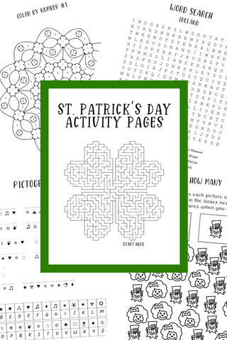 St patricks day printable activity pages â fun happy home printables