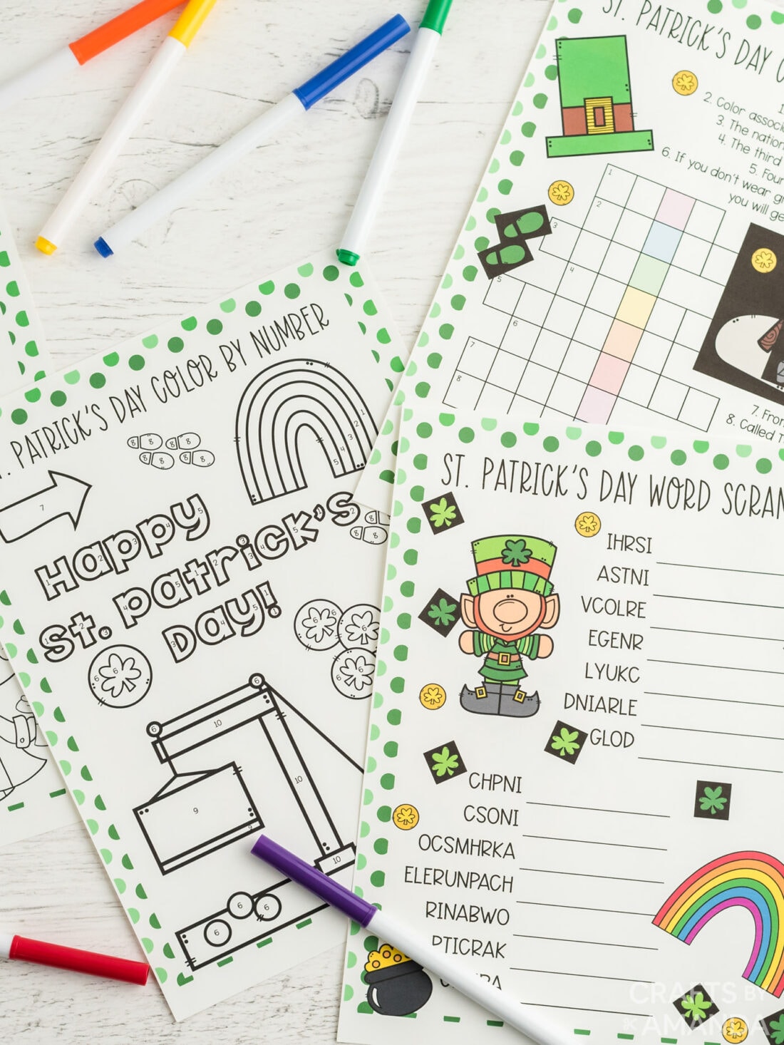 St patricks day activity sheets