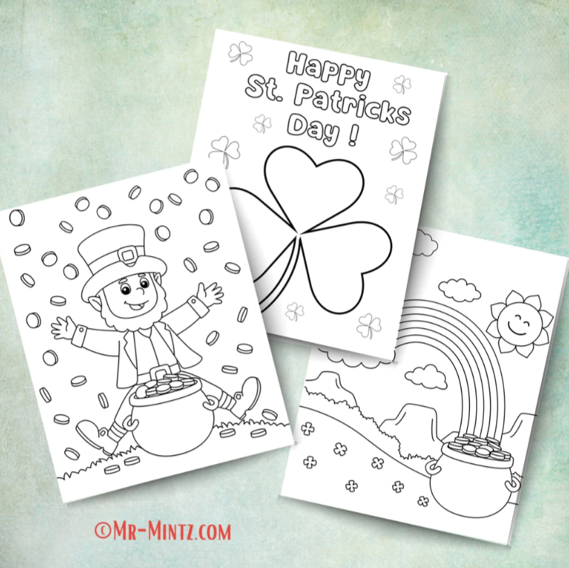 St patricks day coloring pages designs made by teachers