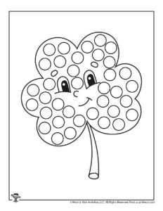 St patricks dot coloring pages woo jr kids activities childrens publishing