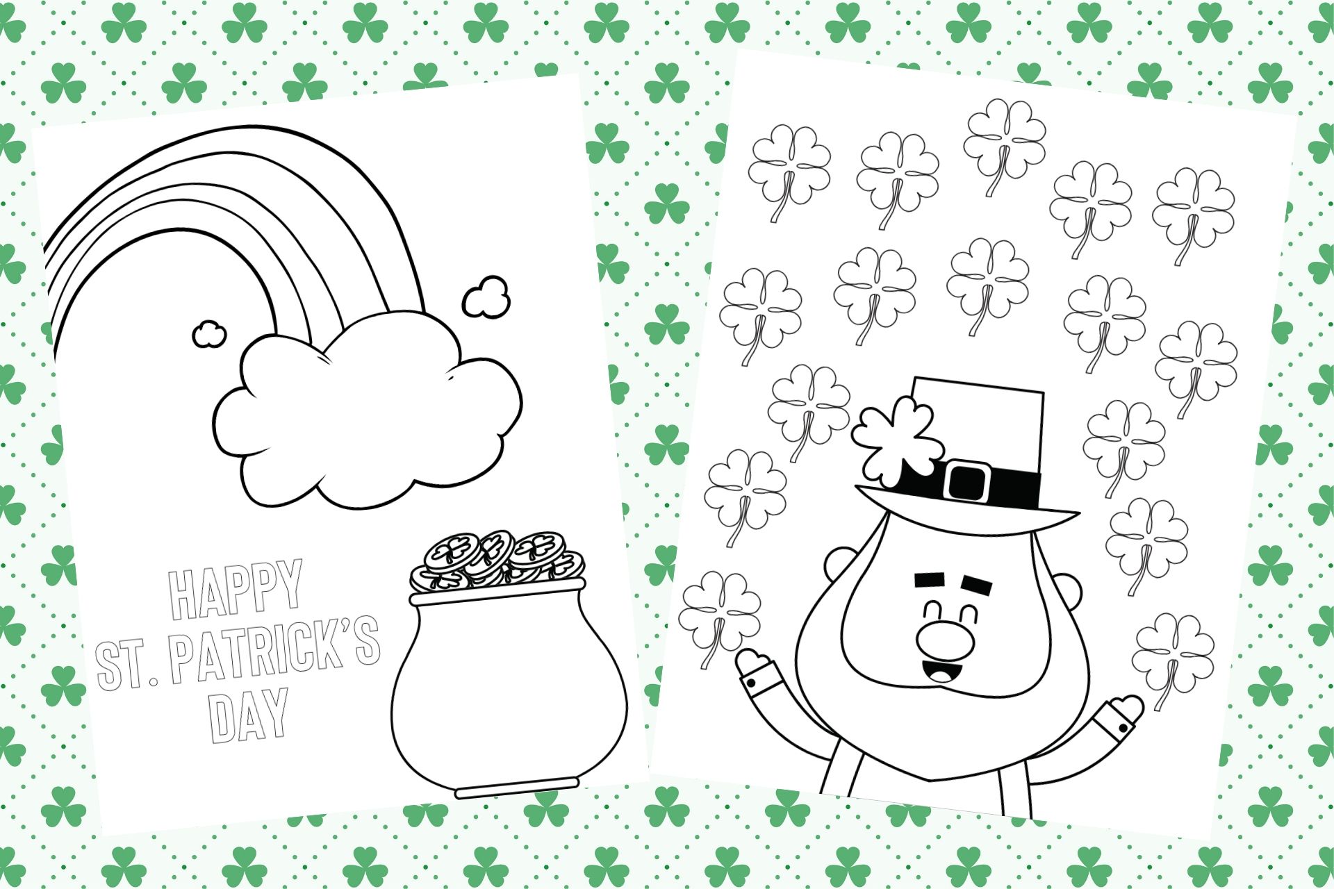 St patricks day coloring pages