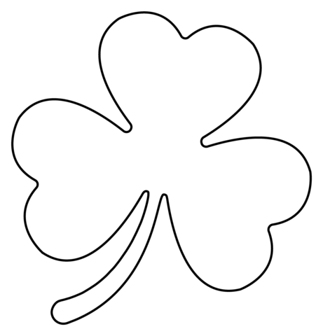 Shamrock emoji coloring page free printable coloring pages