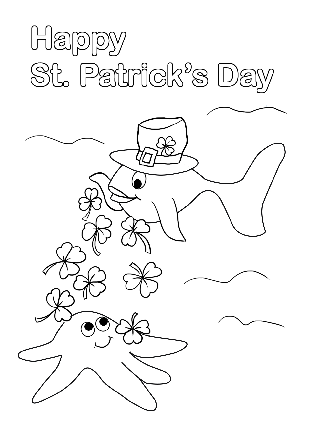 St patricks day coloring pages