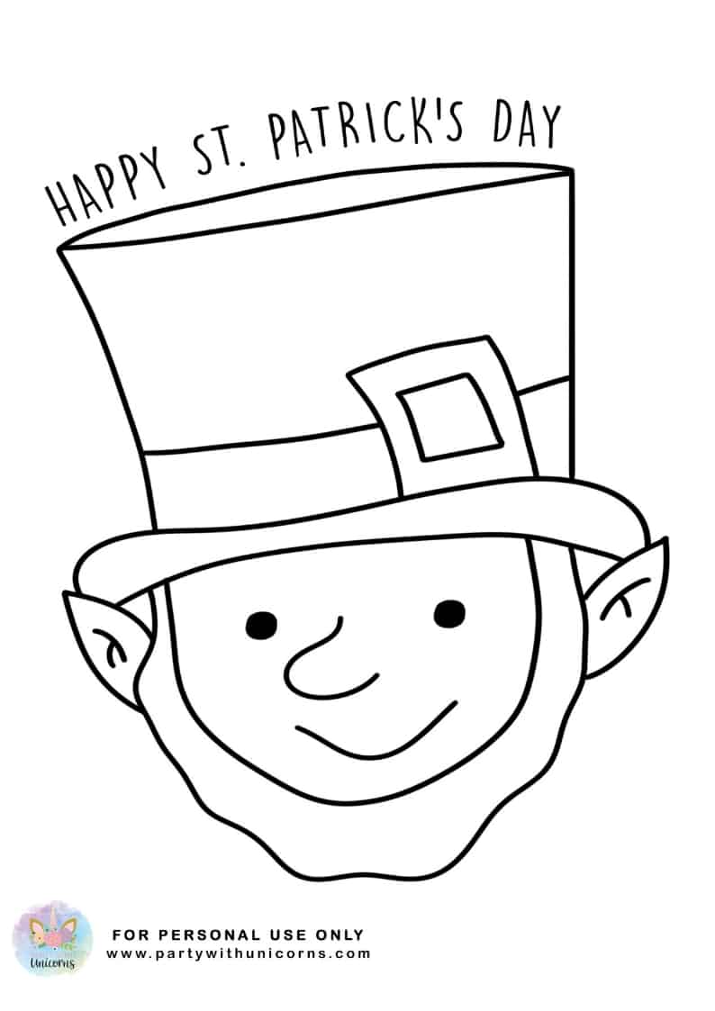 St patrick day coloring sheets