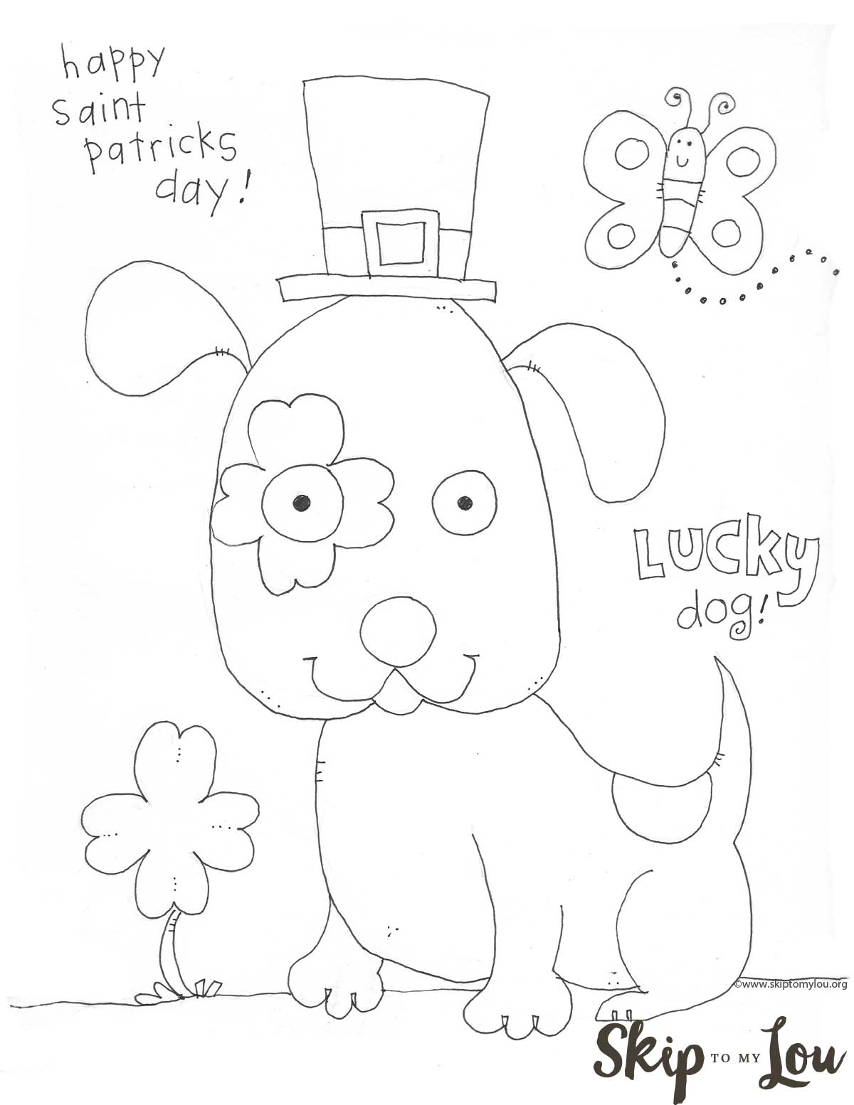 St patricks day coloring page for preschoolers skip to my lou