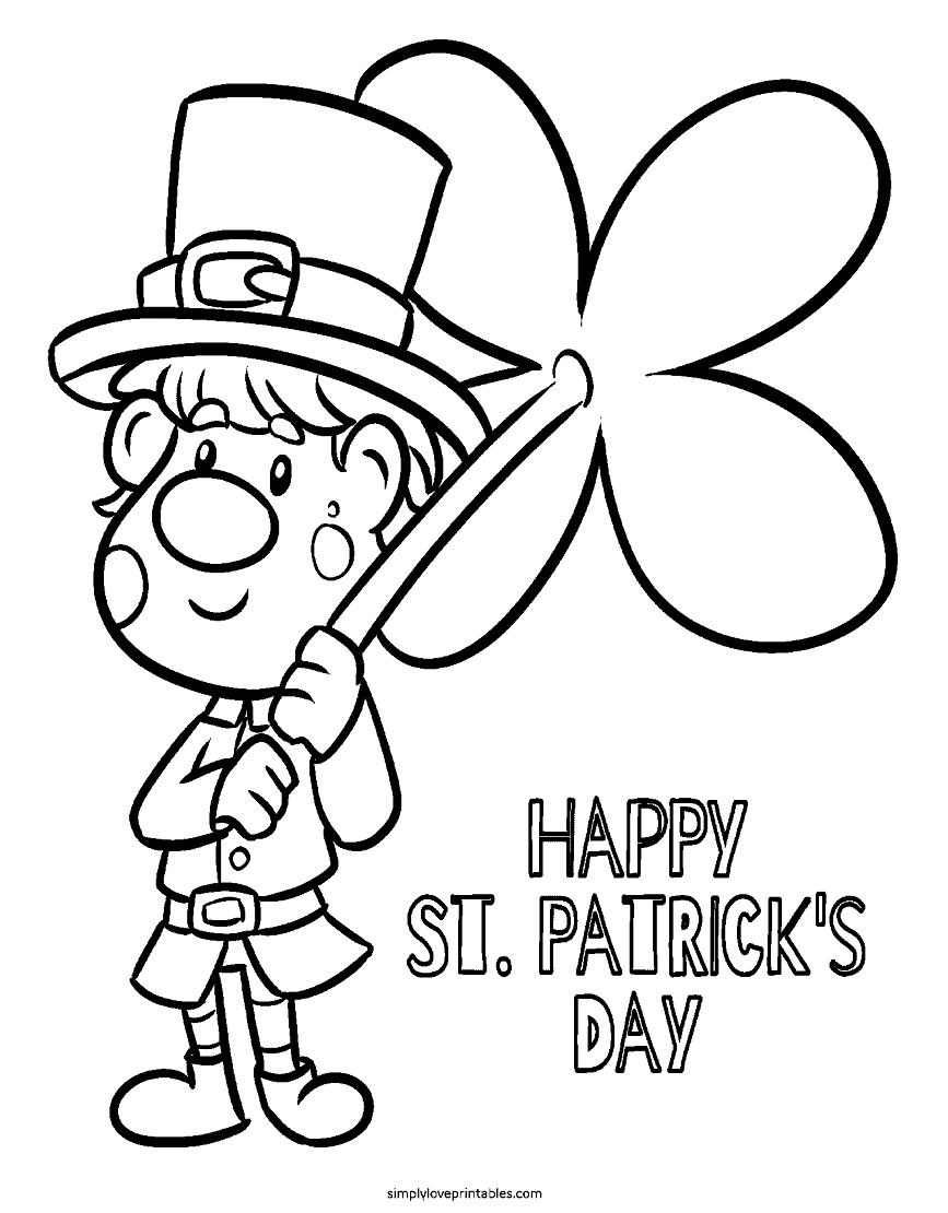 Happy st patricks day coloring pages printable for free download