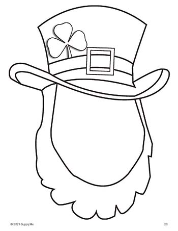 St patricks day coloring pages bundle