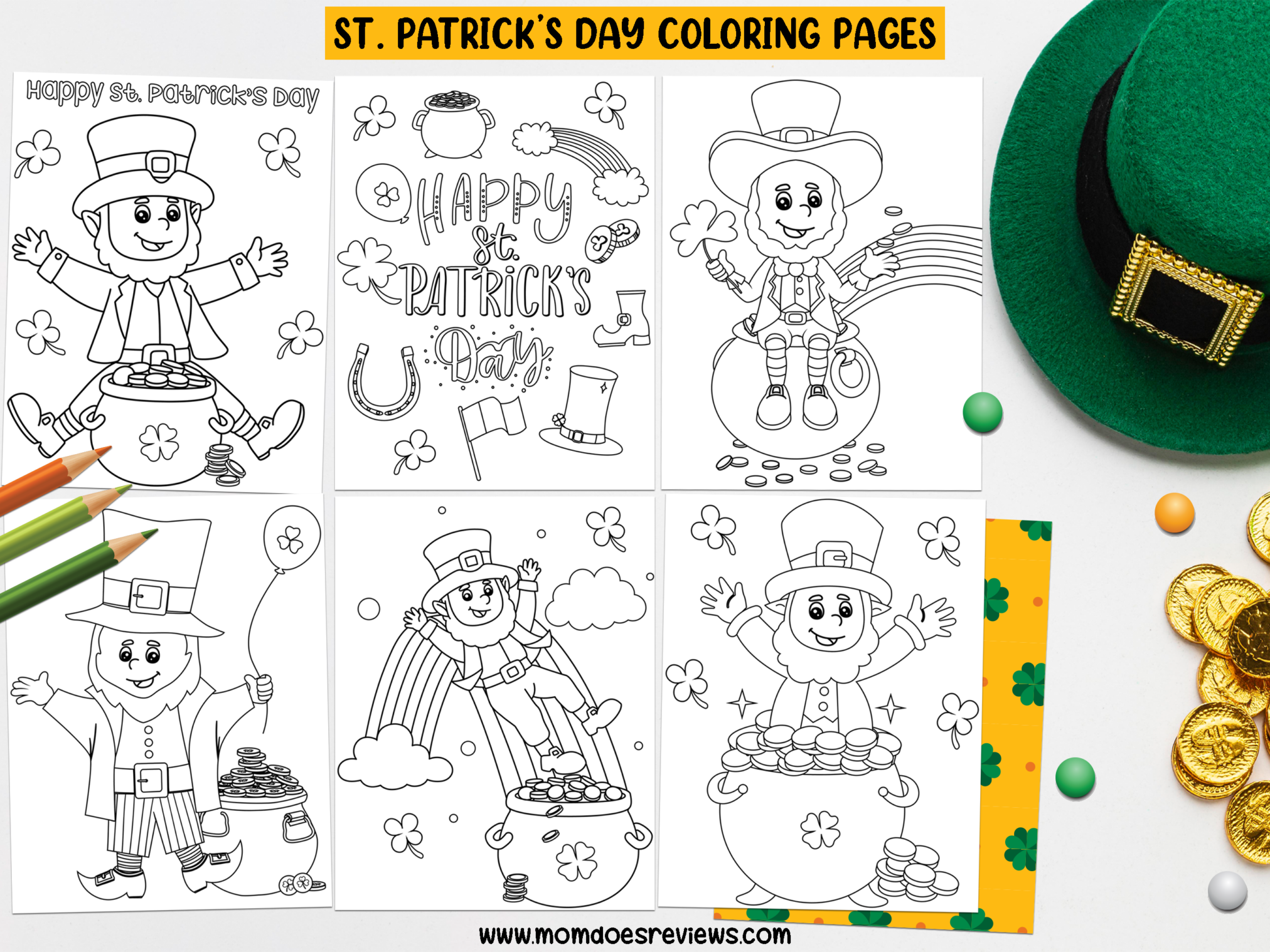 More st patricks day coloring pages