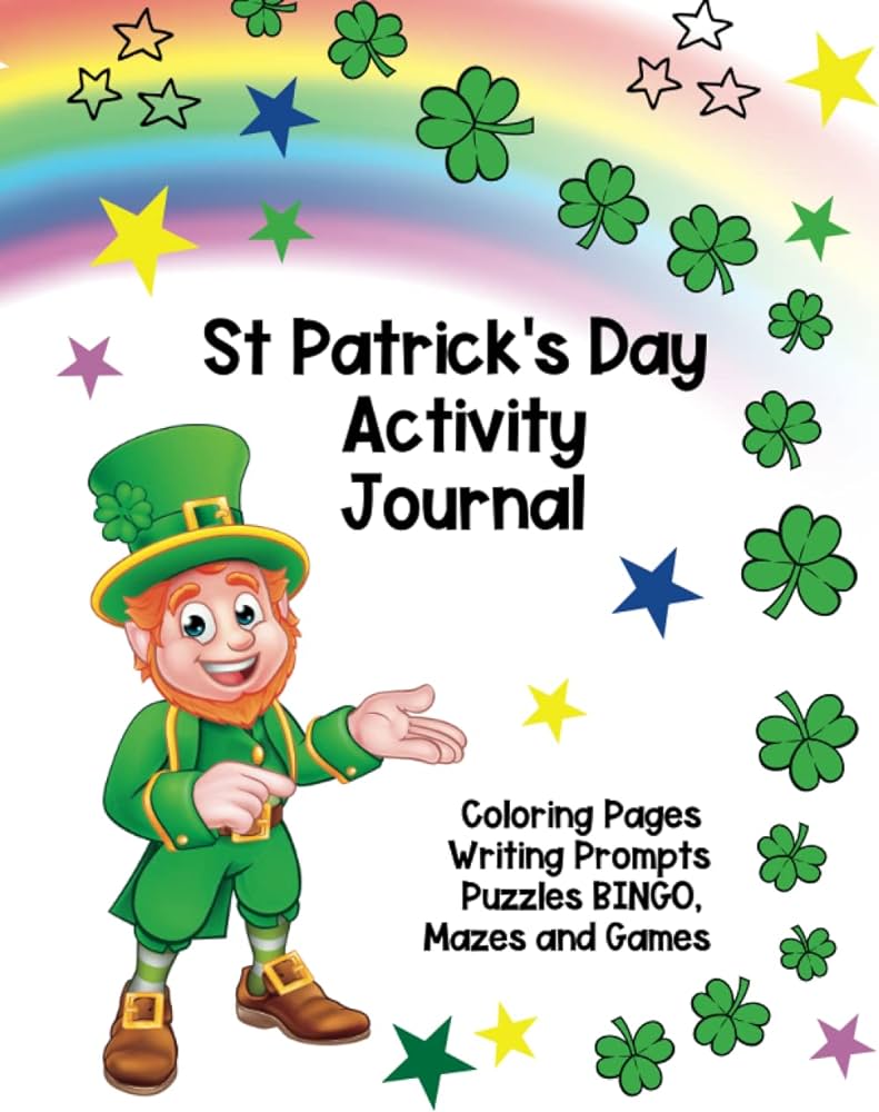 St patricks day activity book for children