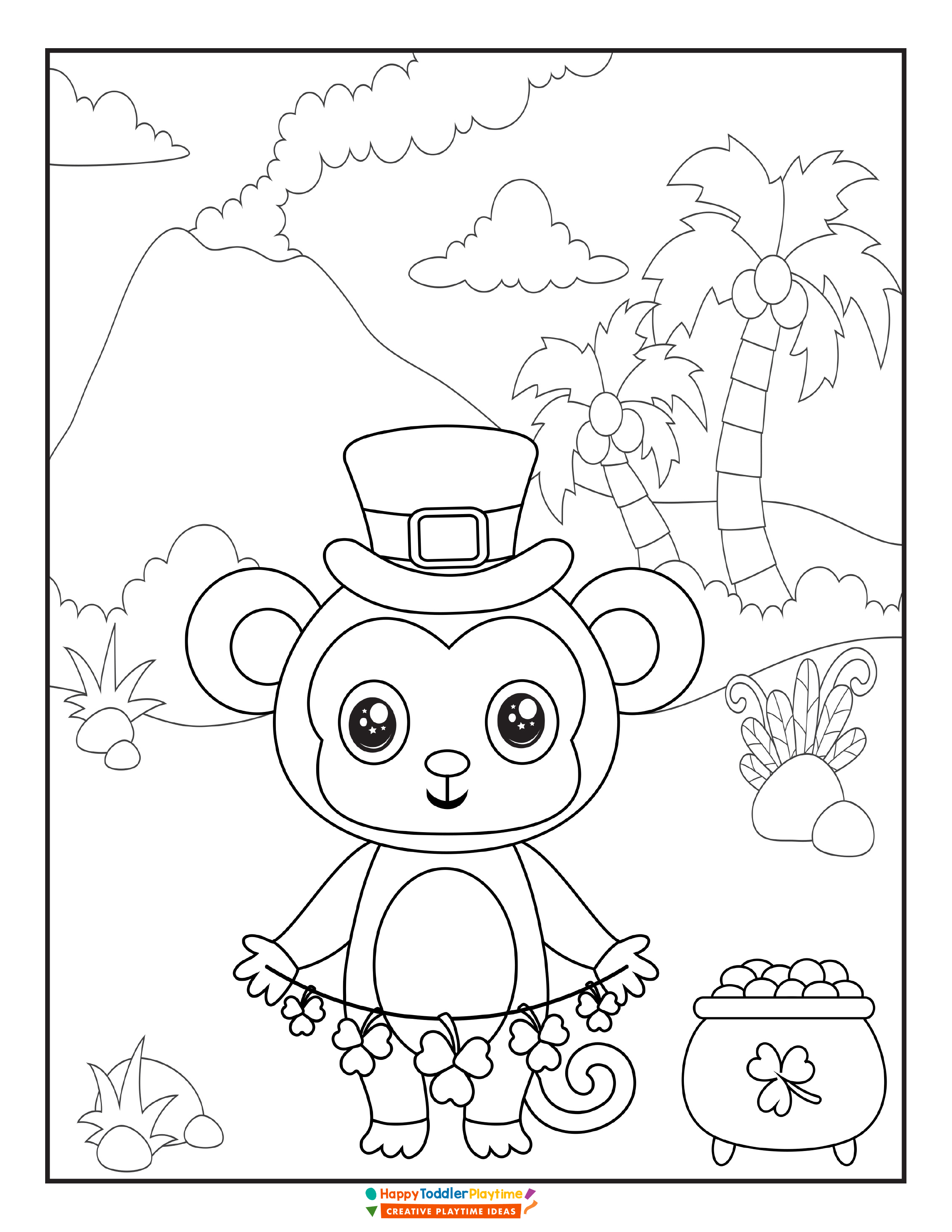 St patricks day coloring pages with free printable