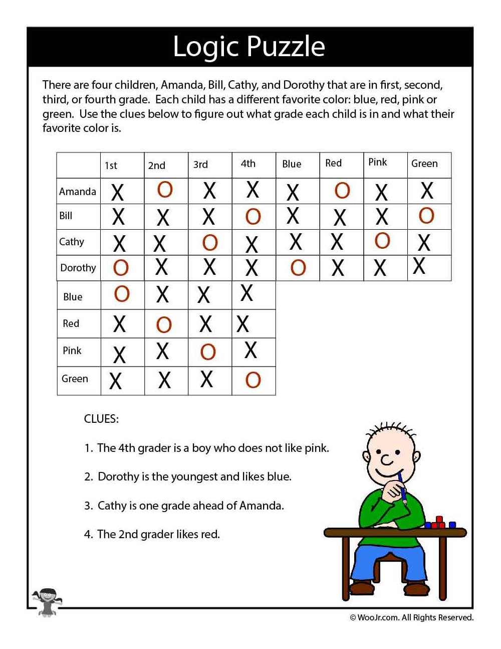 Printable logic puzzles for kids woo jr kids activities childrens publishing