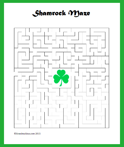 St patricks day mazes