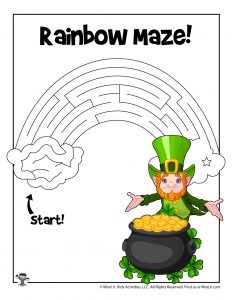 St patricks day mazes woo jr kids activities childrens publishing