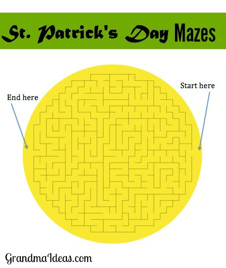 St patricks day mazes