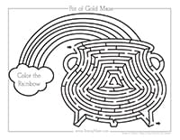 St patricks day maze