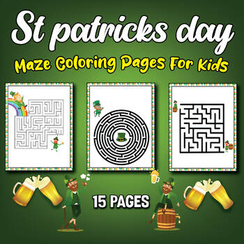 St patricks day mazes activities by modern kid press tpt