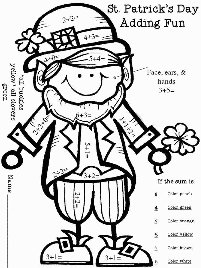 Printable st patricks day coloring pages pdf