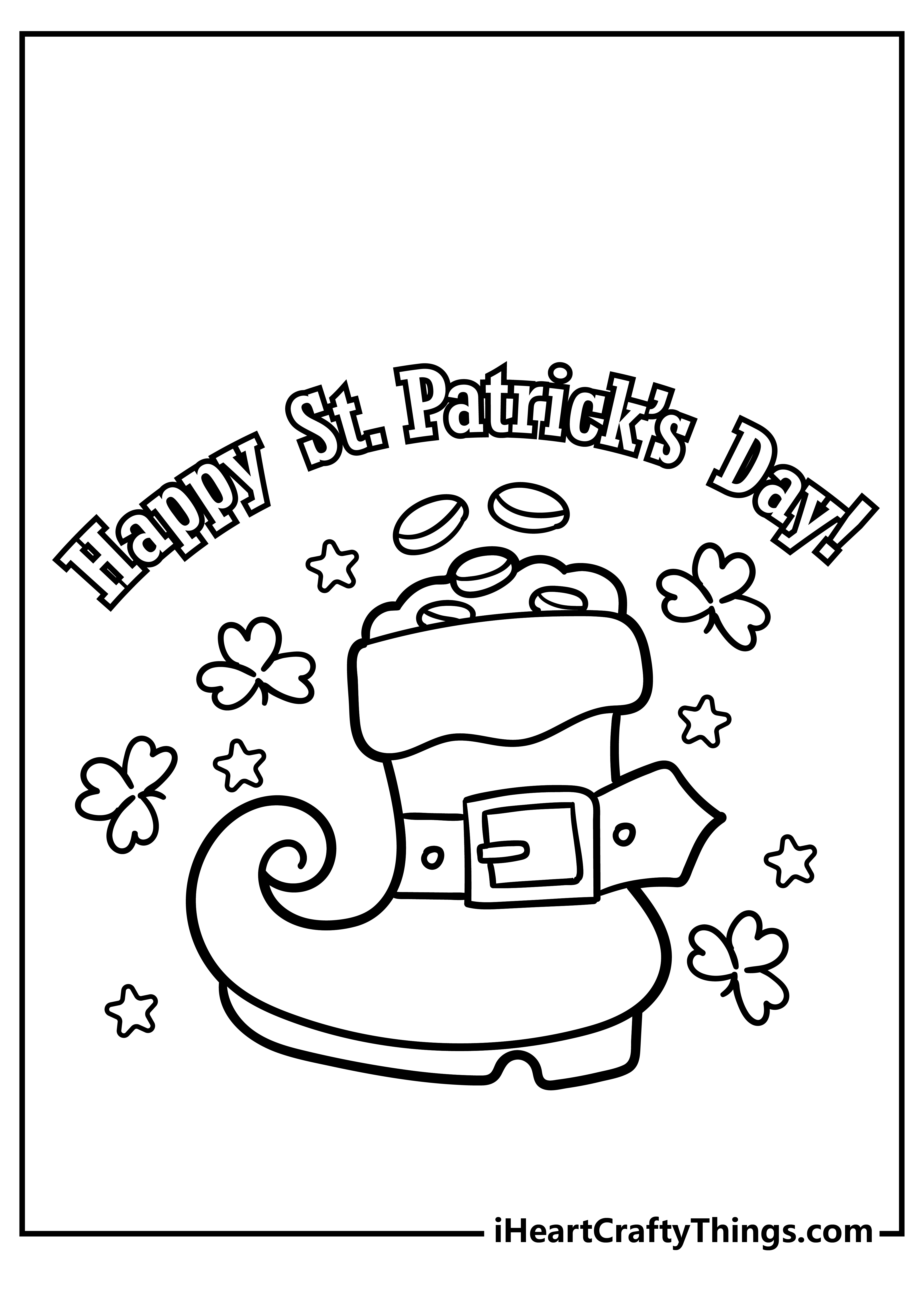 St patricks day coloring pages free printables