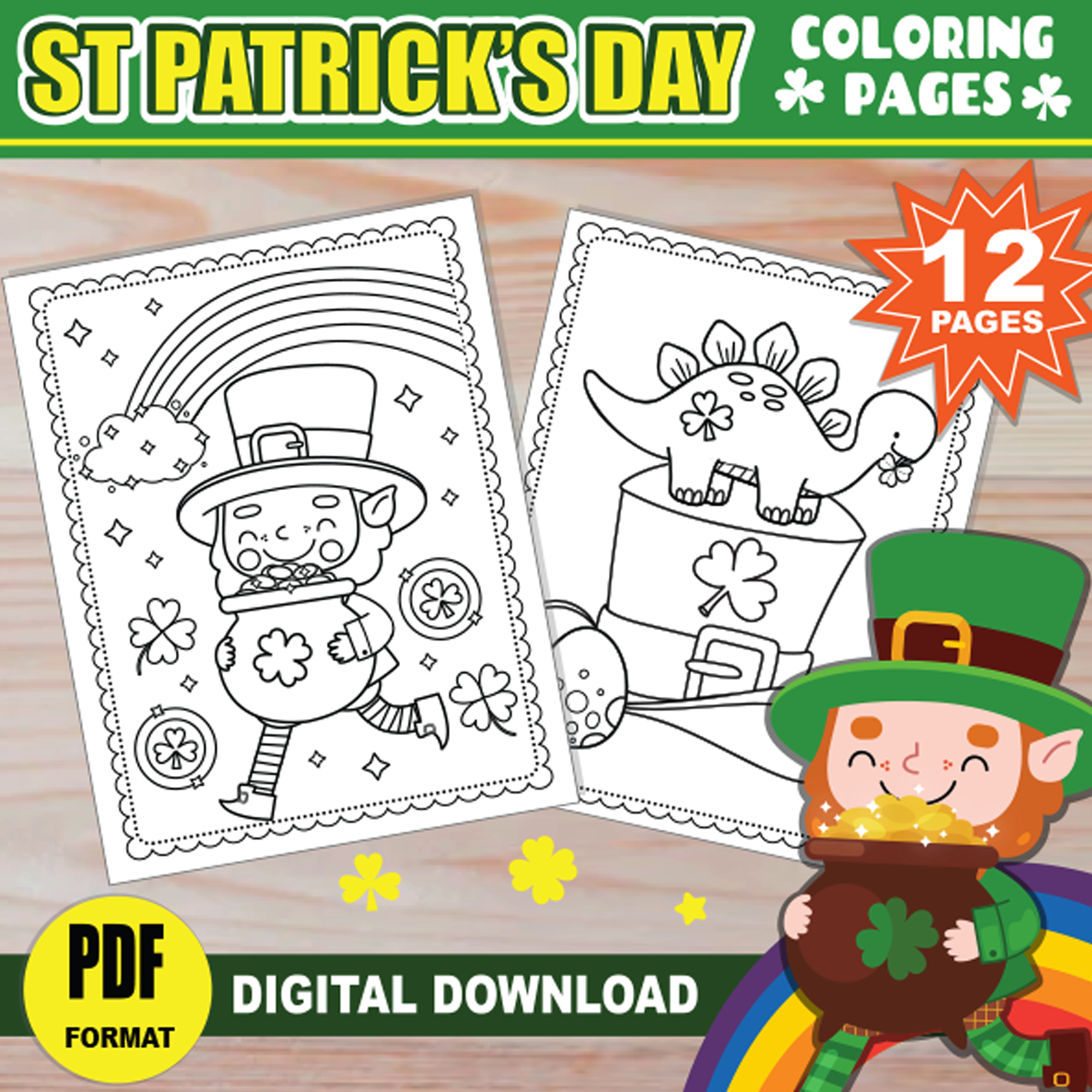 St patricks day coloring pages for kids unique pages printable st patricks activities for children