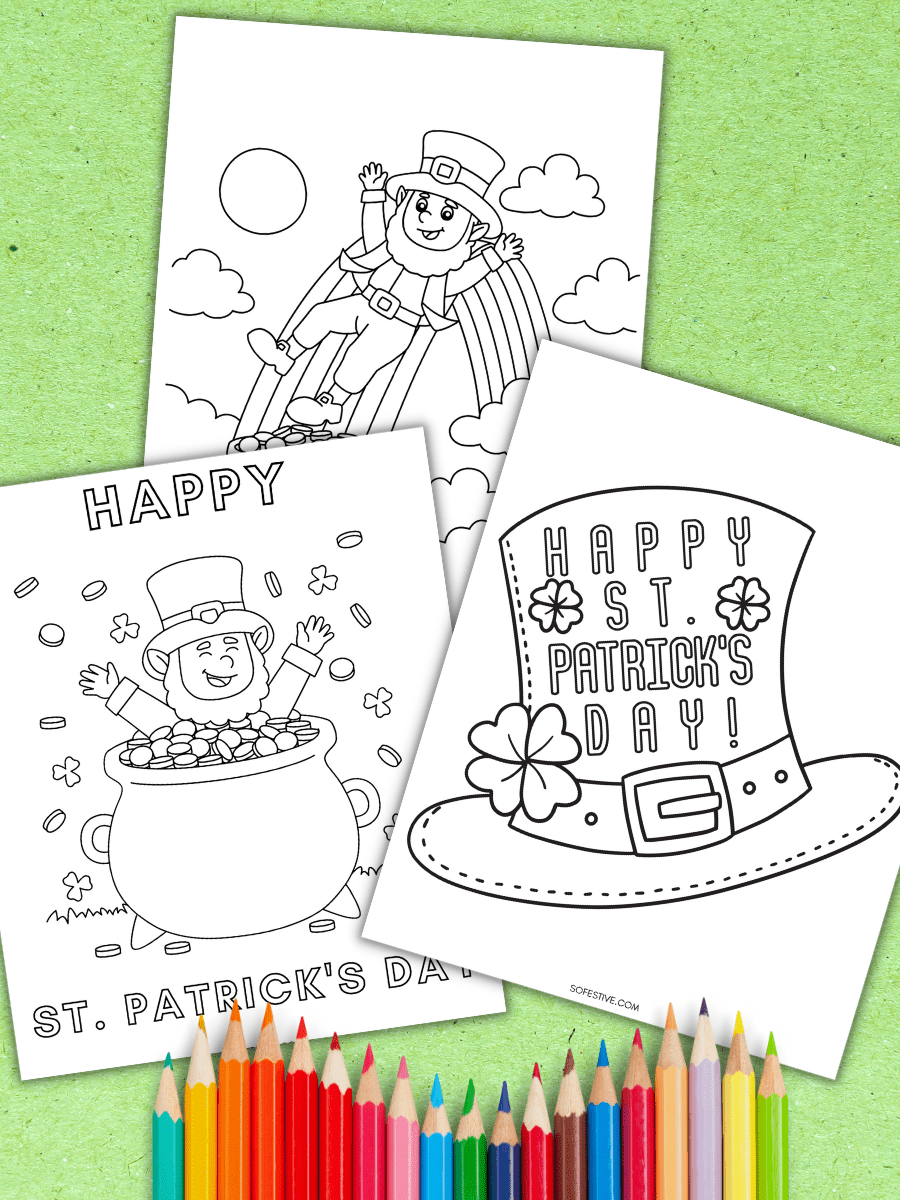 Free st patricks day coloring pages