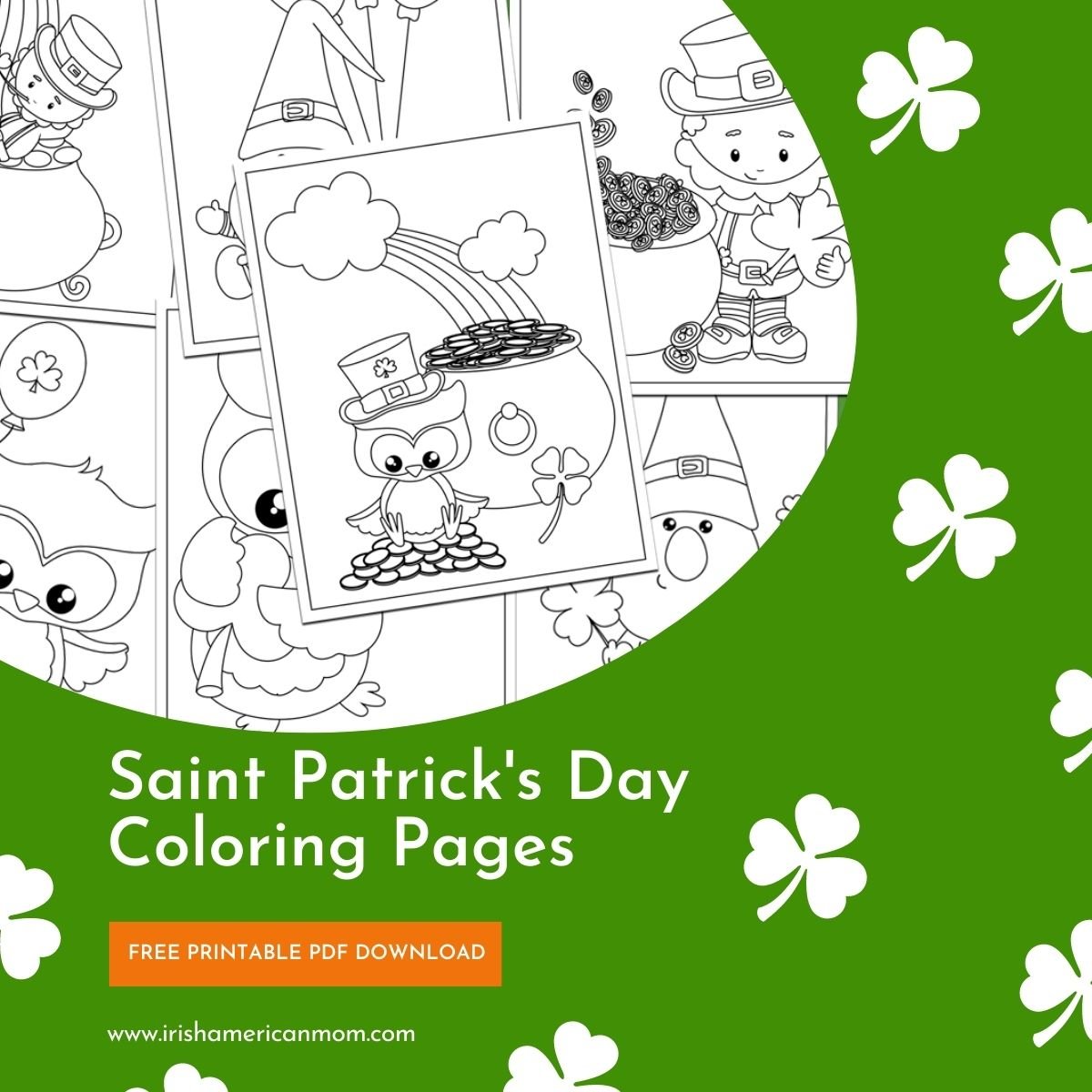 Free printable saint patricks day coloring pages