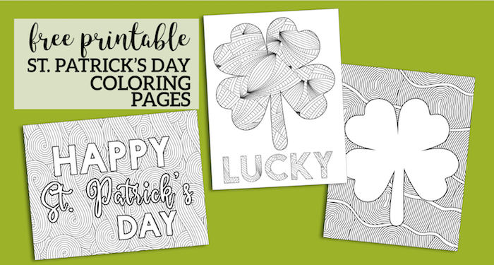 Free printable st patricks day coloring sheets