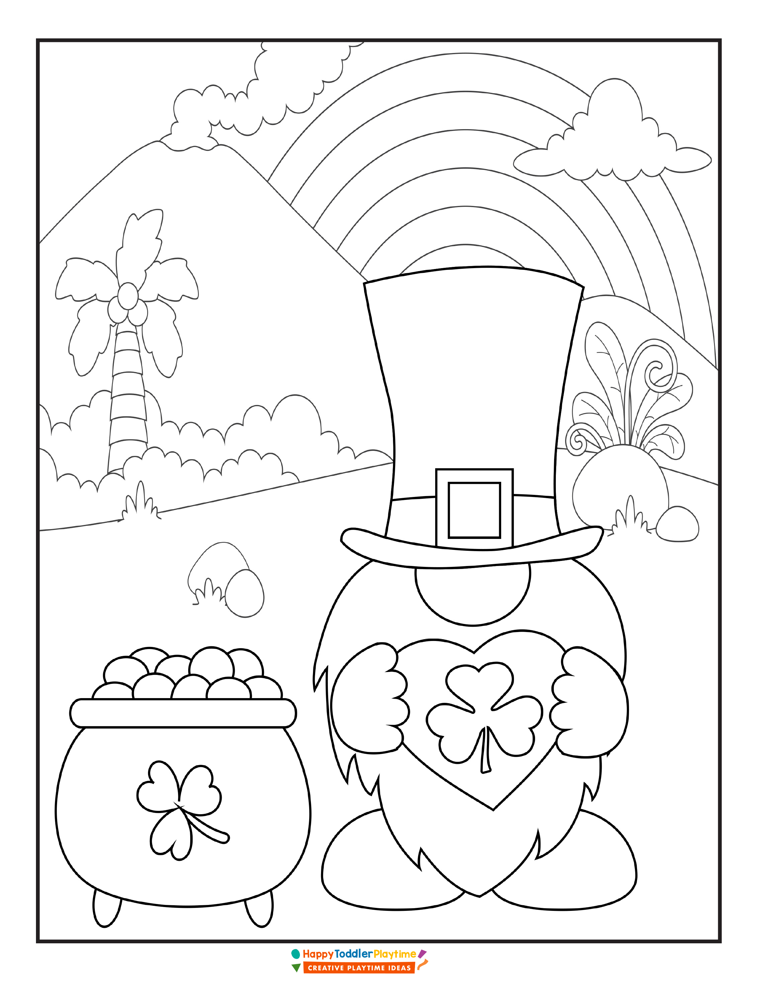 St patricks day coloring pages with free printable