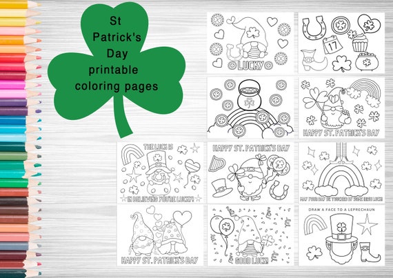 St patricks day printable coloring pages for kids in class printable coloring sheets for kids st patricks day colouring activity sheets