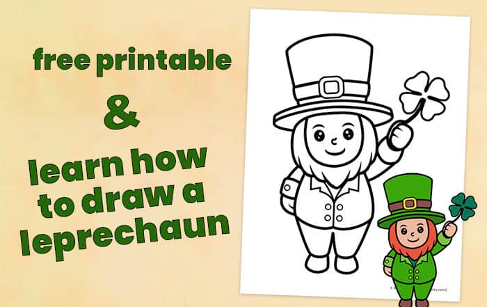 Leprechaun st patricks day coloring page mrs merry