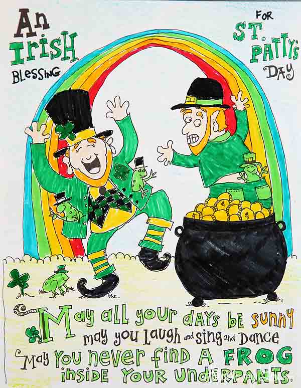 Free st patricks day coloring pages skip to my lou