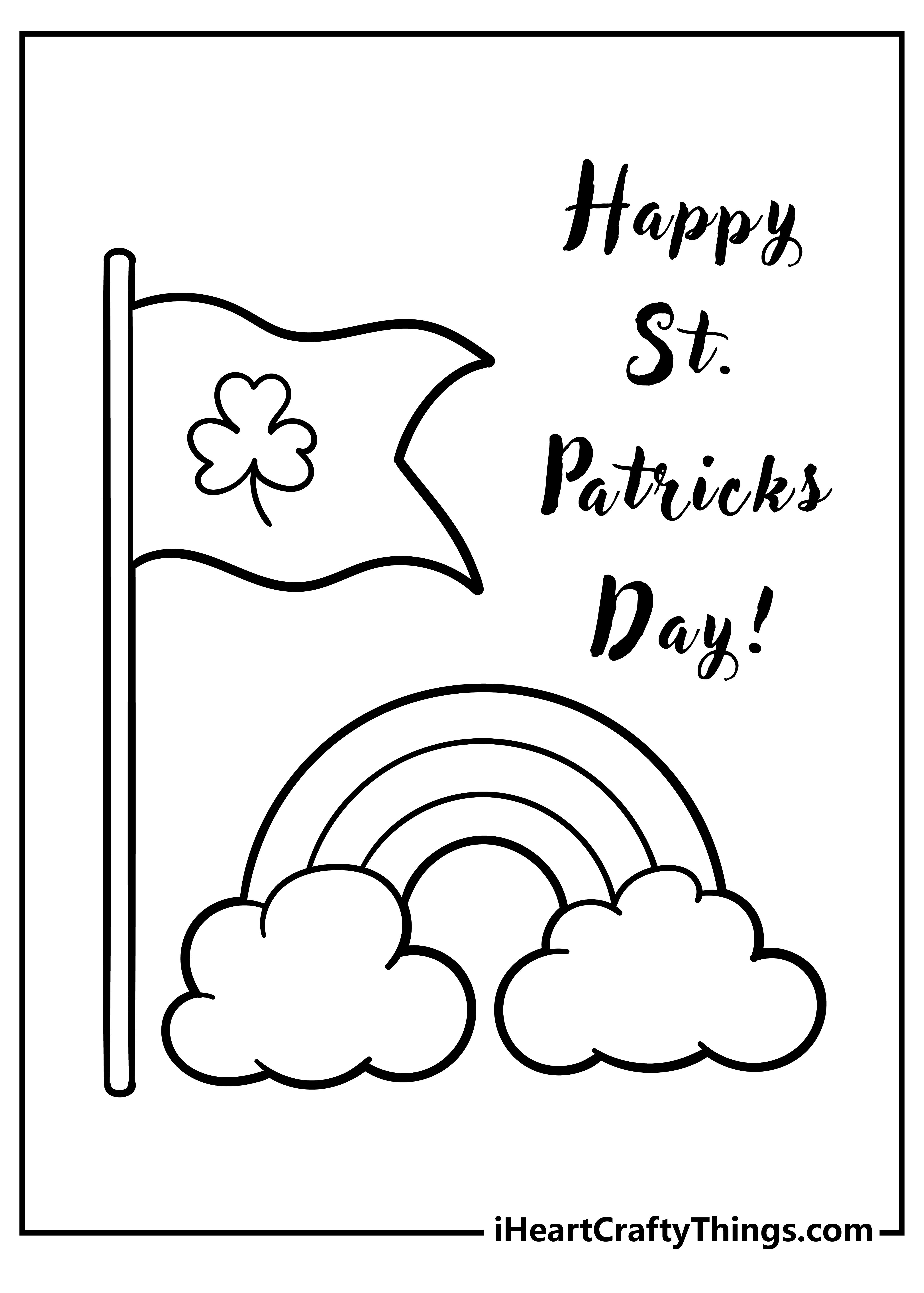 St patricks day coloring pages free printables