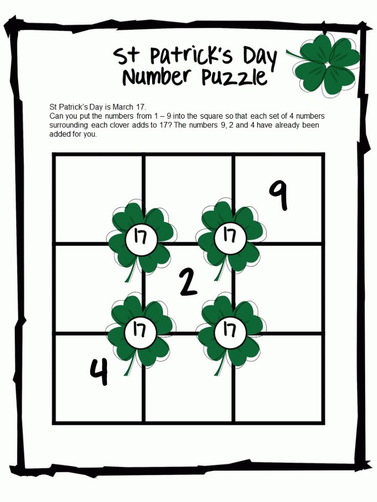 St patricks day puzzles