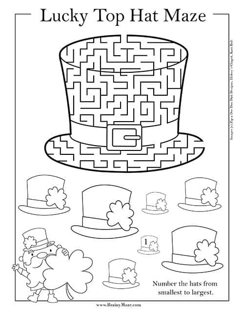 St patricks day maze