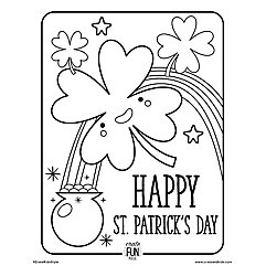 Kids st patricks day free printable coloring page crate kids