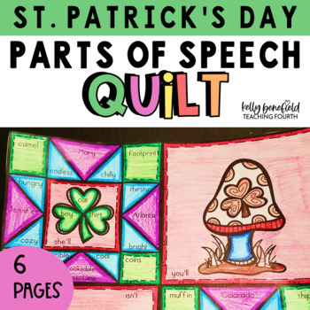 St patricks day parts of speech color by number coloring pages