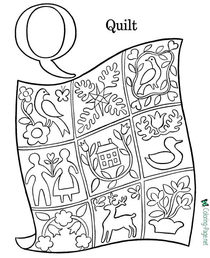 Alphabet coloring pages