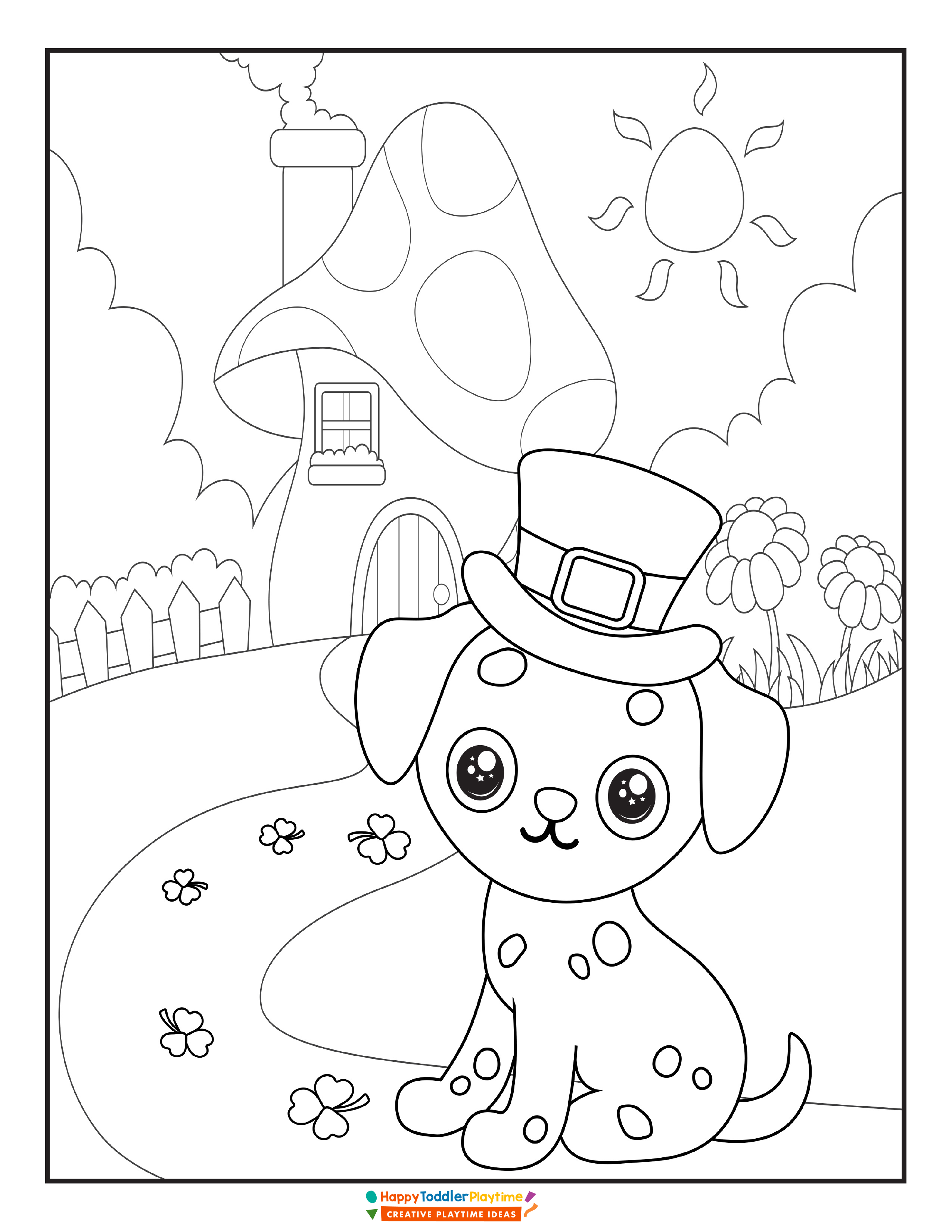 St patricks day coloring pages with free printable