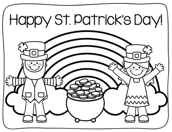 St patricks day coloring pages