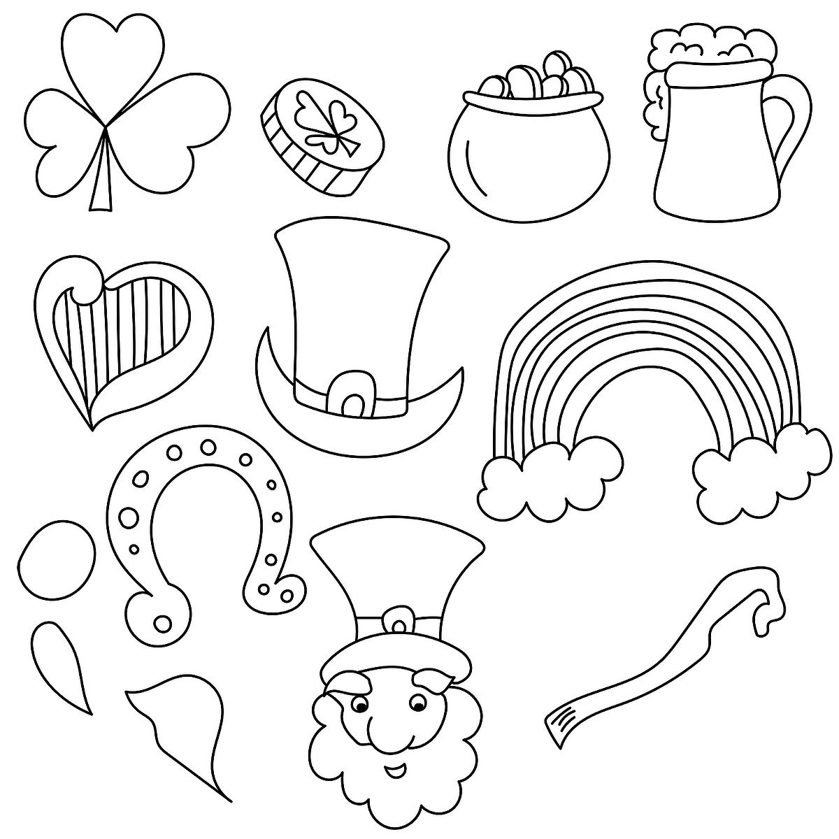 St patricks day coloring pages free printable coloring pages of shamrocks leprechauns more printables mom