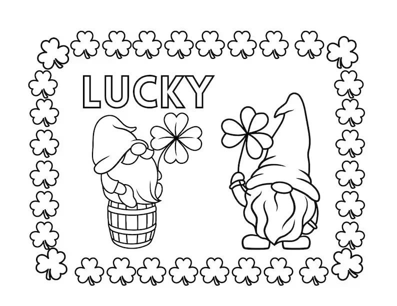 Saint patricks day coloring pages printable color