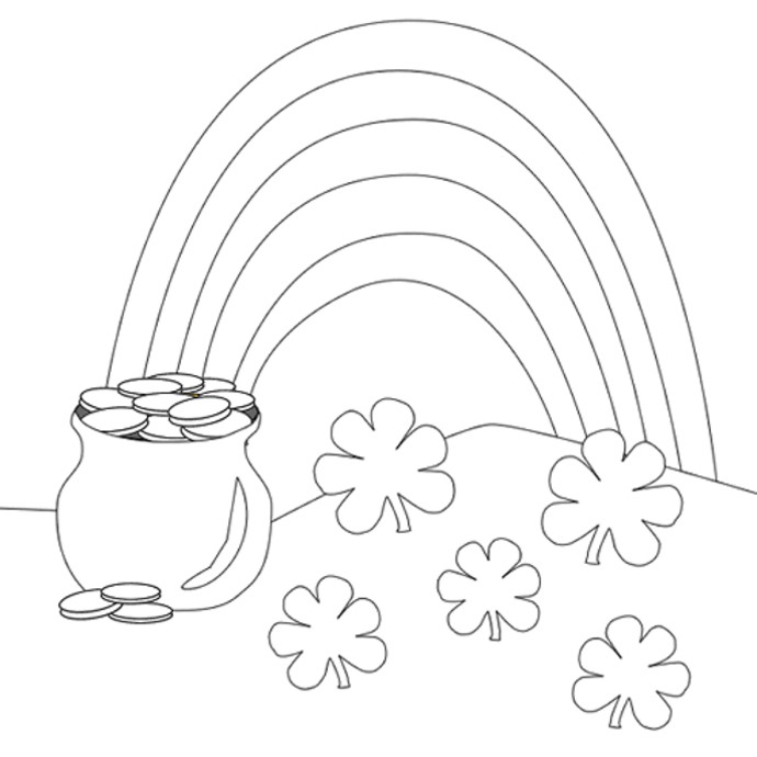 St patricks day coloring pages