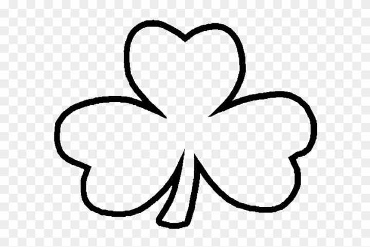 Free a common three leaf clover coloring page