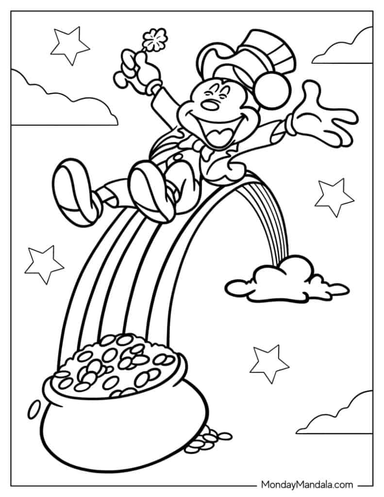 St patricks day coloring pages free pdf printables