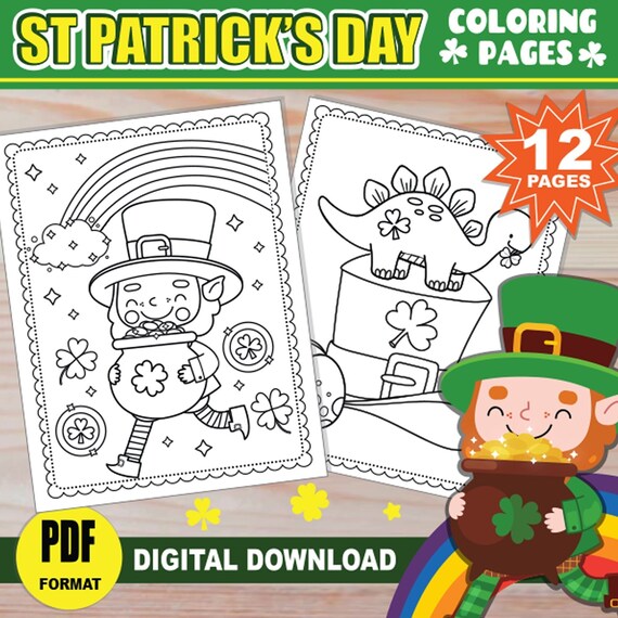 St patricks day coloring pages for kids unique pages printable st patricks activities for children