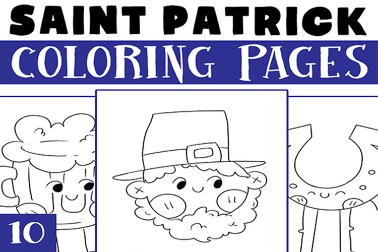 St patrick day coloring pages worksheet activities for kids