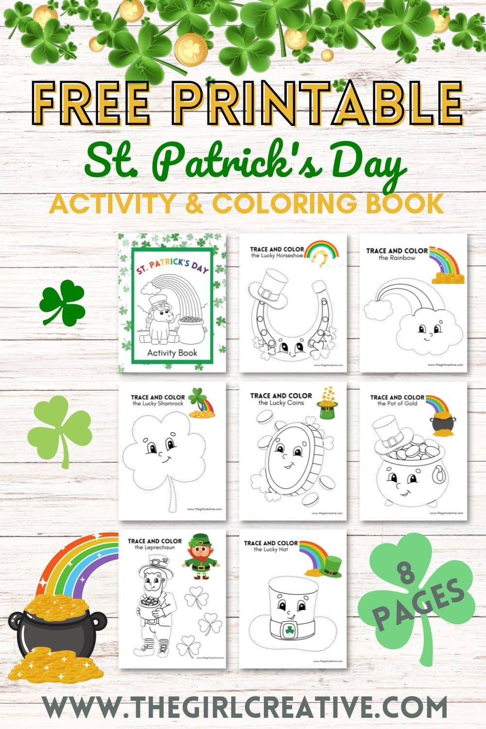 Free printable st patricks day activity book