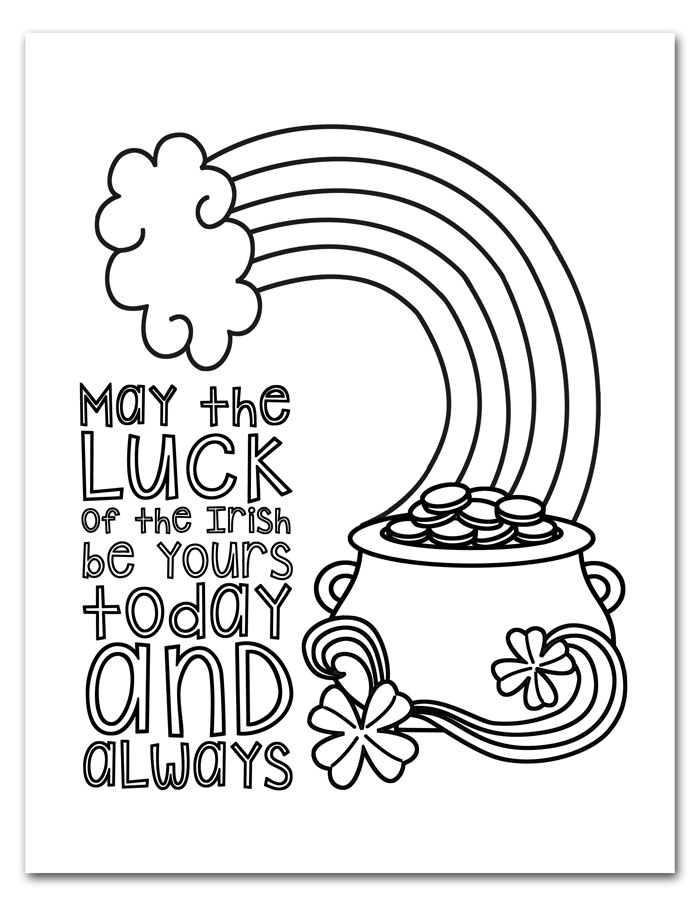 Free printable st patricks day coloring pages st patricks coloring sheets st patricks day crafts for kids coloring pages
