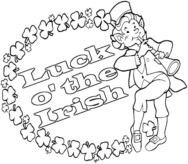 St patricks day coloring pages