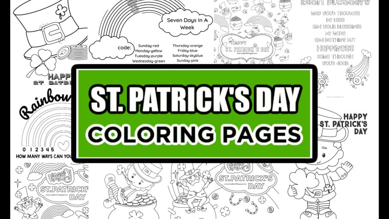 Free printable st patricks day coloring pages