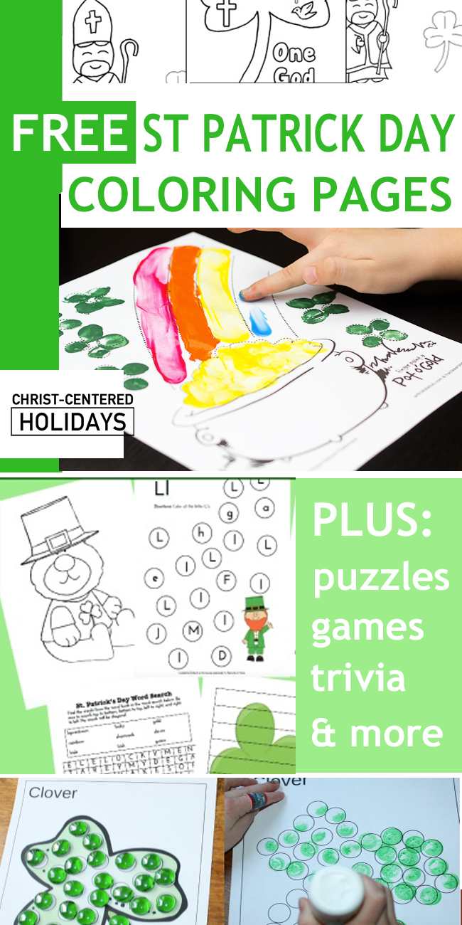 Free st patrick day coloring pages printables